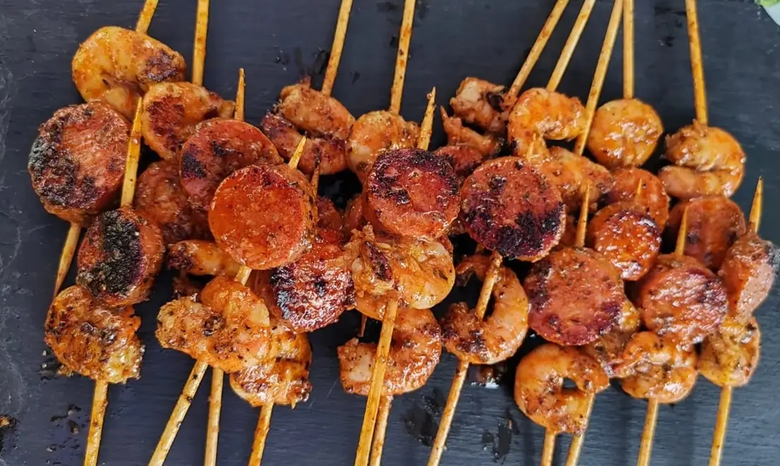 tapas-chorizo-crevette-Service-traiteur-L'étape-Arancou tapas-chorizo-crevette-Service-traiteur-L'étape-Arancou